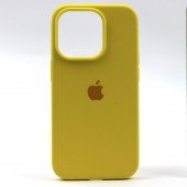 Оригинальный силиконовый чехол для iPhone 14 Pro NeonYellow FULL Оригинальный силиконовый чехол для iPhone 14 Pro NeonYellow FULL