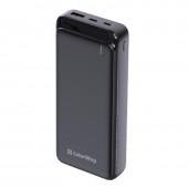 Повербанк ColorWay 20000 mAh CW-PB200LPG3BK-PD 20W QC+PD Slim Black