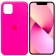Оригінальний силіконовий чохол для iPhone 13 Pro Яскраво Рожевий FULL
