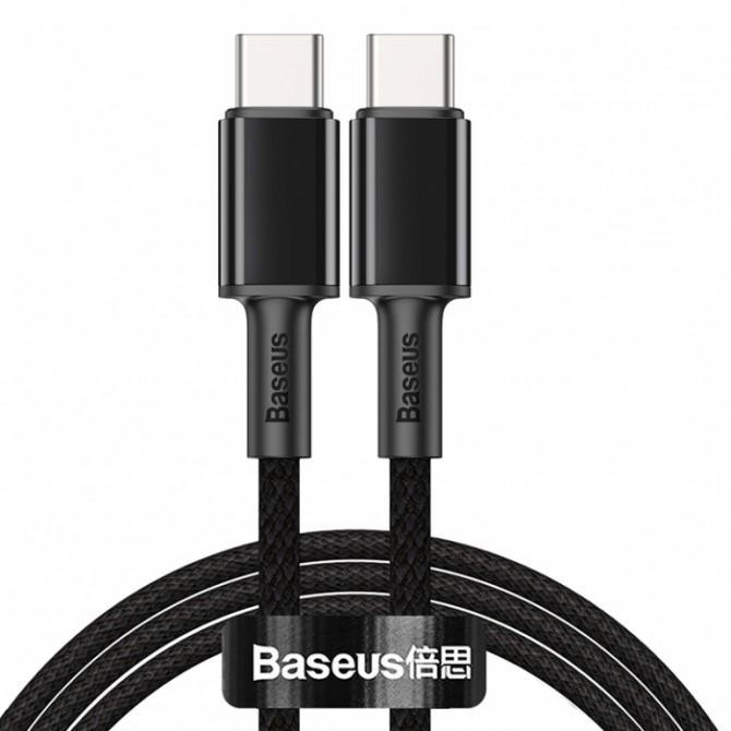 Кабель Baseus High Density Braided Type-C/Type-C 100W (CATGD-A01) Black 2m
