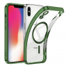 Силиконовый чехол SHINING with MagSafe для iPhone Xs Темно Зеленый