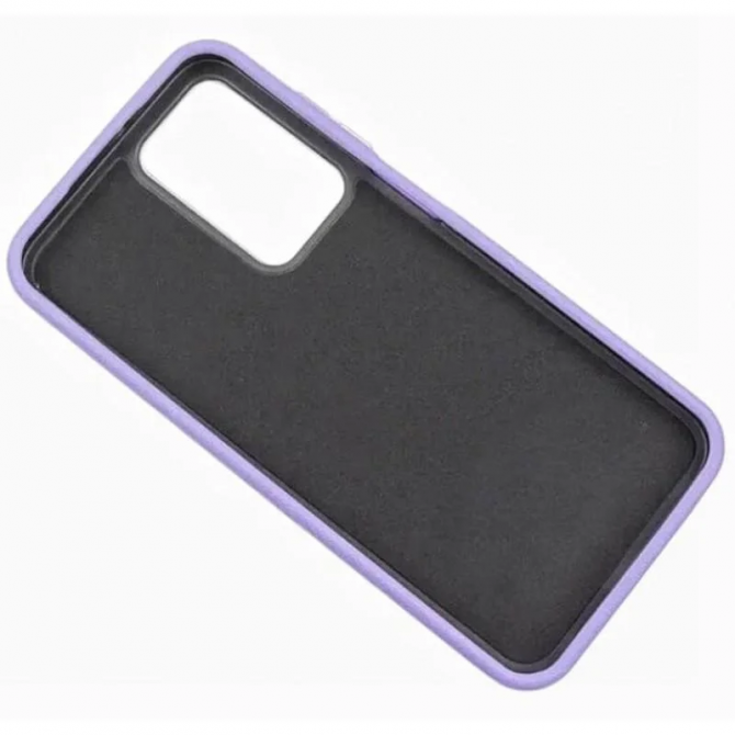 Шкіряний чохол Leather Case Metal Buttons для Samsung Galaxy S25 Ultra Light Purple-3