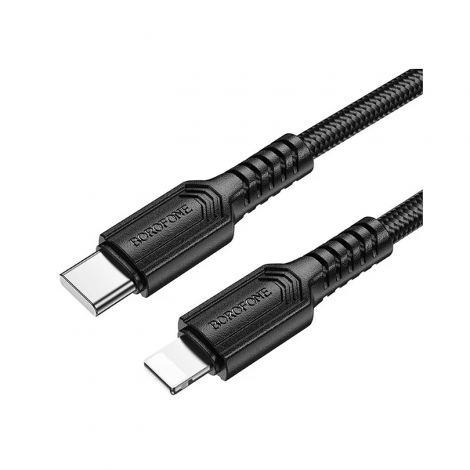 Кабель Borofone BX116 Certain Type-C to Lightning 27W Black-1