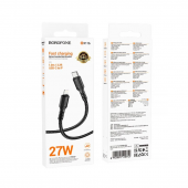 Кабель Borofone BX116 Certain Type-C to Lightning 27W Black
