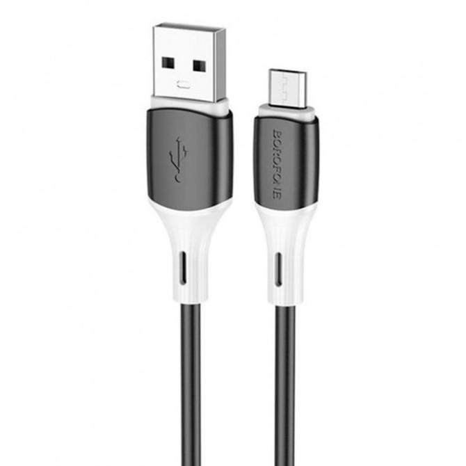 USB Кабель Borofone BX79 MicroUSB Black 1m