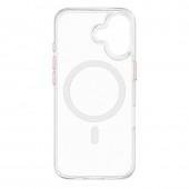 Чехол-накладка Anti-Fall для iPhone 16 Plus Transparent / Orange
