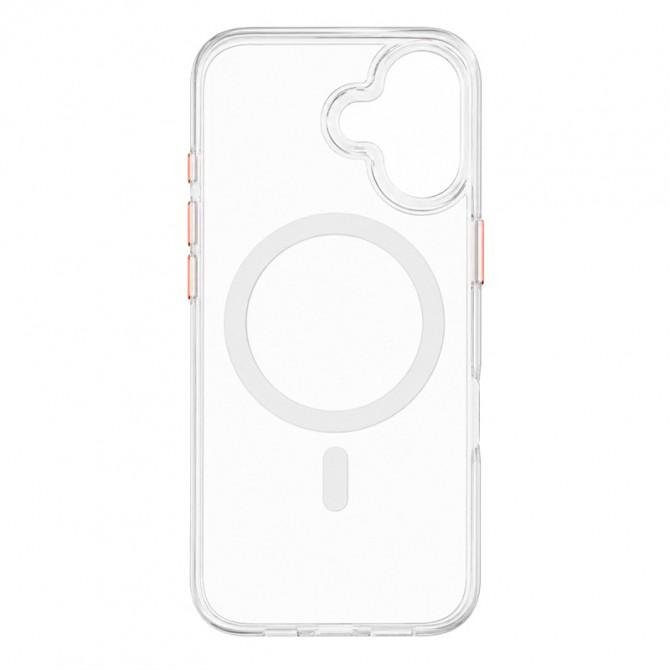 Чехол-накладка Anti-Fall для iPhone 16 Plus Transparent / Orange-1