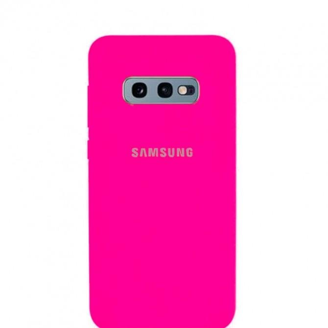 Чехол Original Soft Case Samsung G970 Galaxy S10e Малиновый FULL