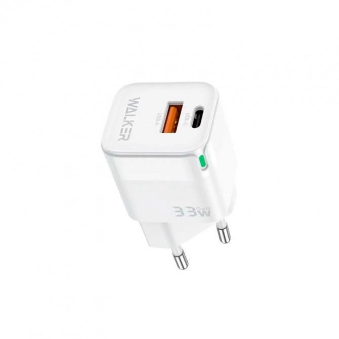 МЗП 1USB + Type-C WALKER WH-43 PD33W+QC318W White