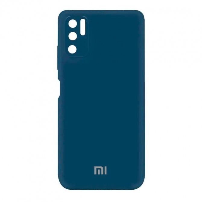 Чехол Original Soft Case Xiaomi Redmi Note 10 5G/Poco M3 Pro Темно Синий FULL