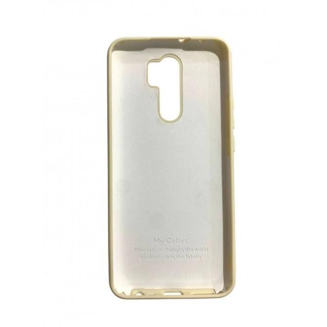 Силиконовый чехол Xiaomi Redmi 9 Молочный FULL-2