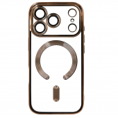 Силіконовий чохол SHINING with MagSafe для iPhone 13 Pro Max Титановий