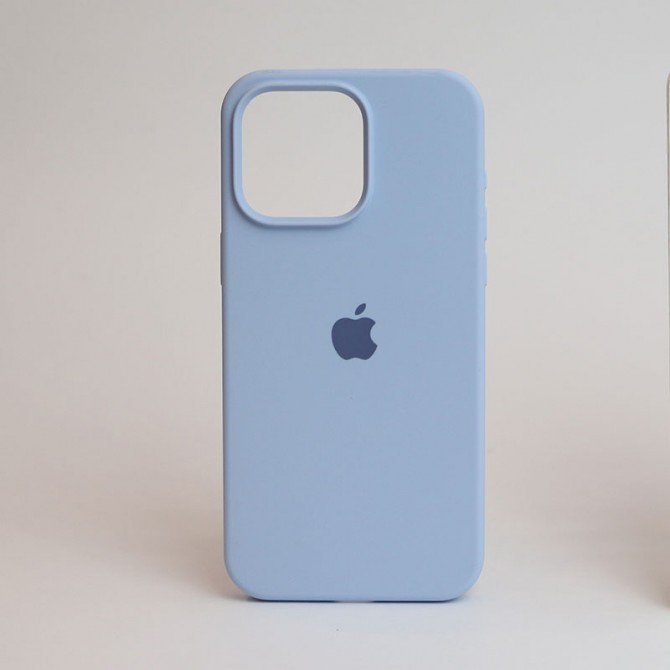 Оригінальний силіконовий чохол для iPhone 15 Pro Lilac FULL