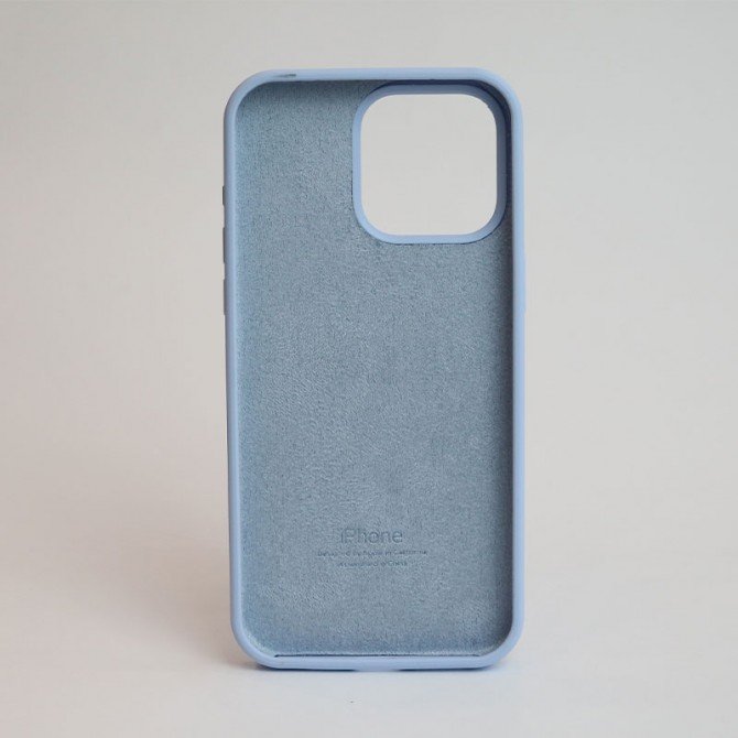 Оригінальний силіконовий чохол для iPhone 15 Pro Lilac FULL-1