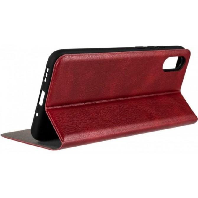 Чохол книжка Leather Gelius for Xiaomi Redmi 9a Red-4