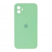 Оригинальный силиконовый чехол для iPhone 11 Светло Зеленый FULL (SQUARE SHAPE)