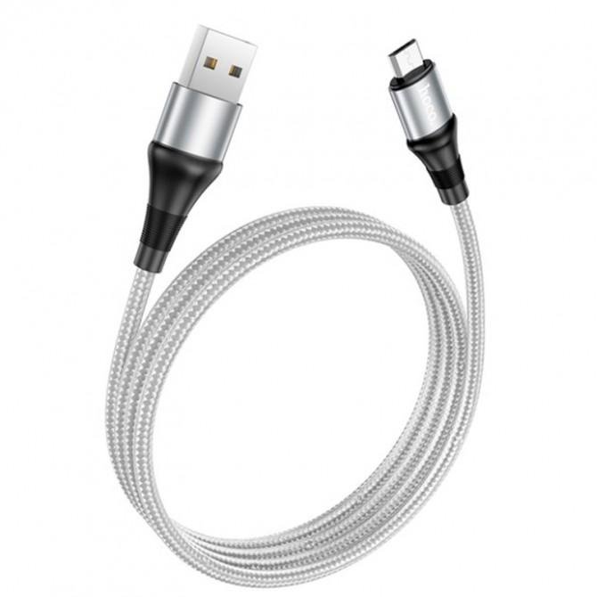 USB Кабель Hoco X50 Excellent MicroUSB Grey 1m-1
