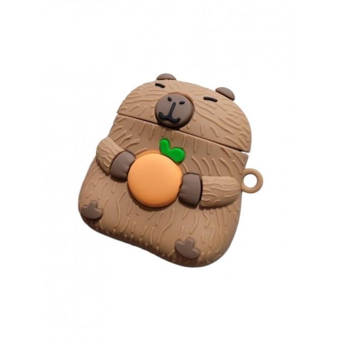 Чохол Silicone Case For Airpods Pro Animals Capybara-2
