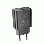 СЗУ 1USB Borofone BA72A Spring QC3.0 Black