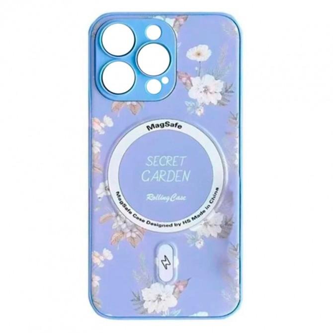 TPU+PC чехол Secret Garden with MagSafe для Apple iPhone 14 Pro Max (6.5") Lilac-1