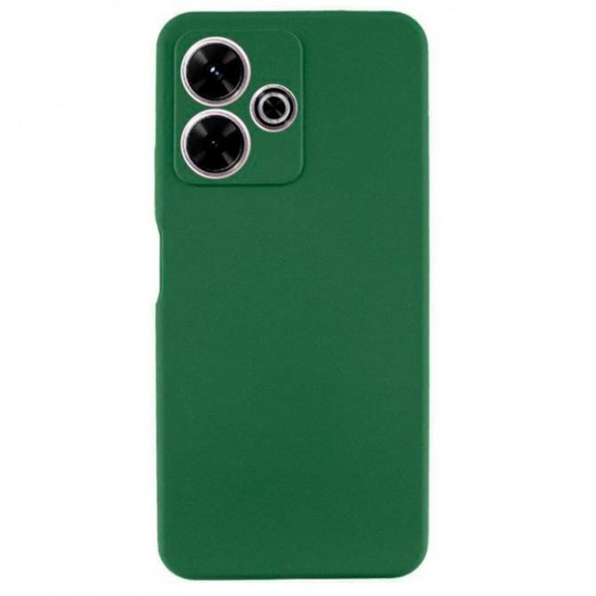 Силиконовый чехол Soft для Xiaomi Redmi 13 4G/Poco M6 4G Темно Зеленый FULL