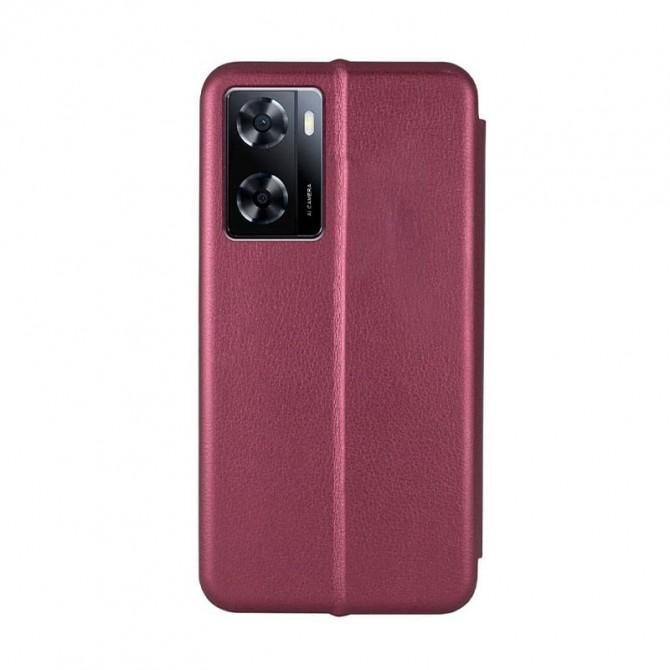 Чхол книжка U-Like Best Oppo A57s/ A77s Marsala-1