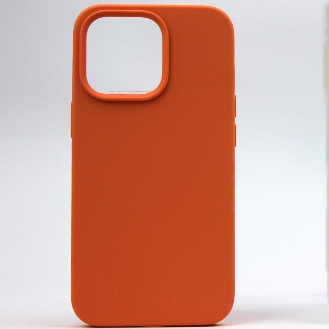 Оригинальный силиконовый чехол для iPhone 13 Pro Светло Персиковый FULL (без лого)