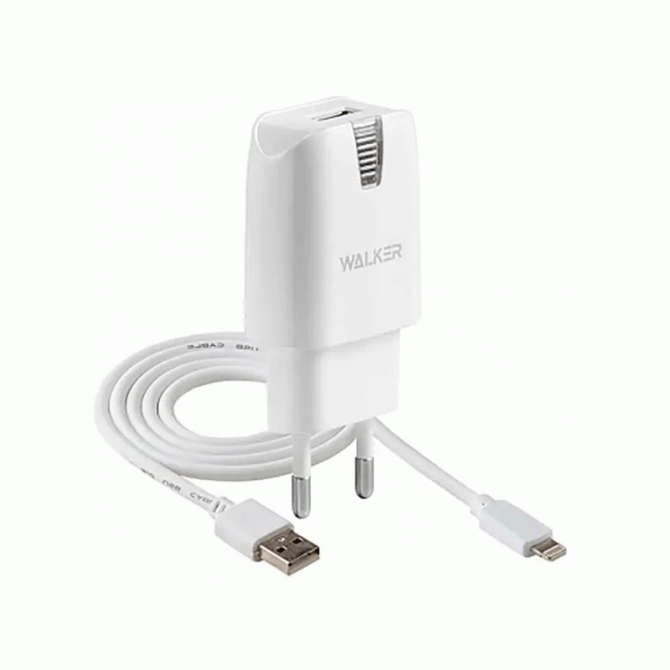 СЗУ 1USB WALKER WH-21 + Lightning Cable White