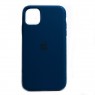 Оригинальный силиконовый чехол для iPhone 13 Pro Max Морськой Синий FULL