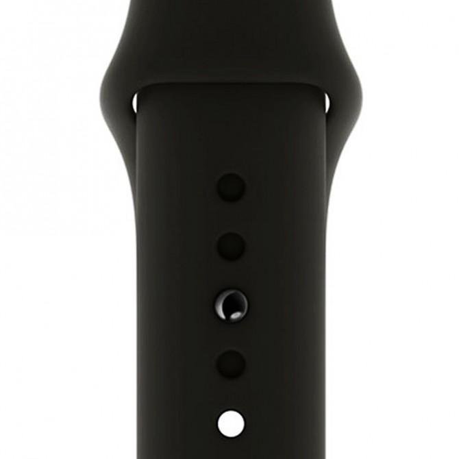 Ремешок для Apple Watch 42/44mm Sport Band Глубокий Чёрный-3