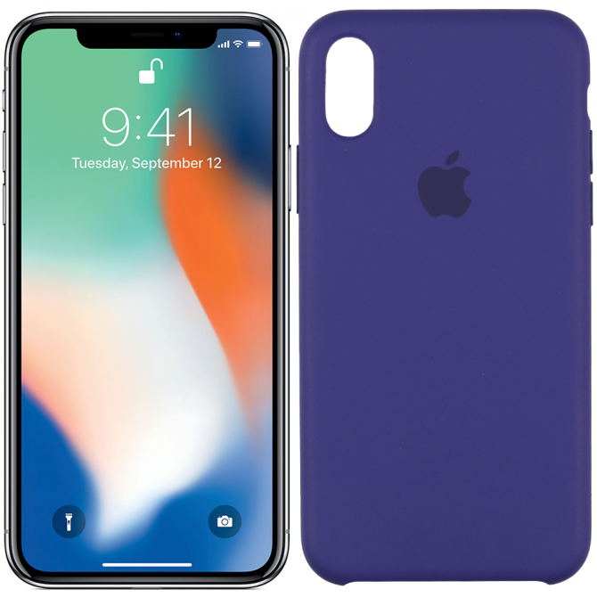 Чехол Soft Case для iPhone X Violet