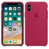 Чохол Soft Case для iPhone X Рожево Червоний