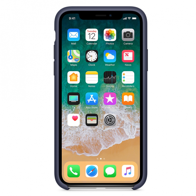 Чехол Soft Case для iPhone X Midnight Blue-1