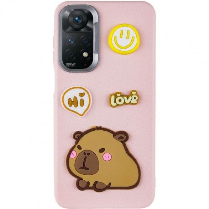 Чохол TPU Leather Toys для Xiaomi Redmi Note 11 Pro 4G/5G / 12 Pro 4G (Capybara / Pink)-1
