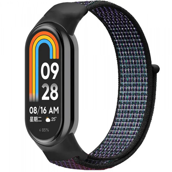 Ремінець для браслета Mi Band 8/9 Nylon New Dark Purple