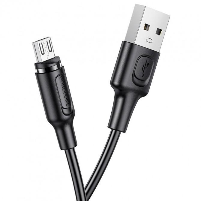 Кабель Borofone BX41 Magnetic MicroUSB Black 1m