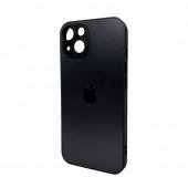 Чехол AG Glass Matt Frame Color Logo for Apple iPhone 13 Graphite Black