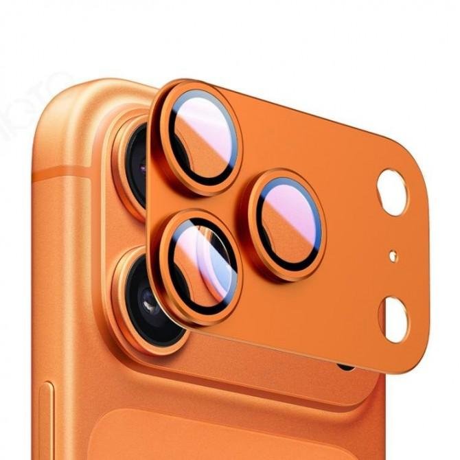Защитное стекло на камеру Titan Armor для Apple iPhone 17 Pro Max Orange