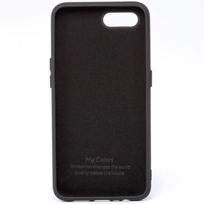 Оригінальний силіконовий чохол для iPhone 7/8 Plus Чорний FULL (без лого)-1