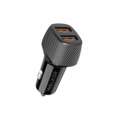 Автомобільний зарядний пристрій  2USB Walker WCR-33 QC3.0 36W Black Автомобільний зарядний пристрій  2USB Walker WCR-33 QC3.0 36W Black