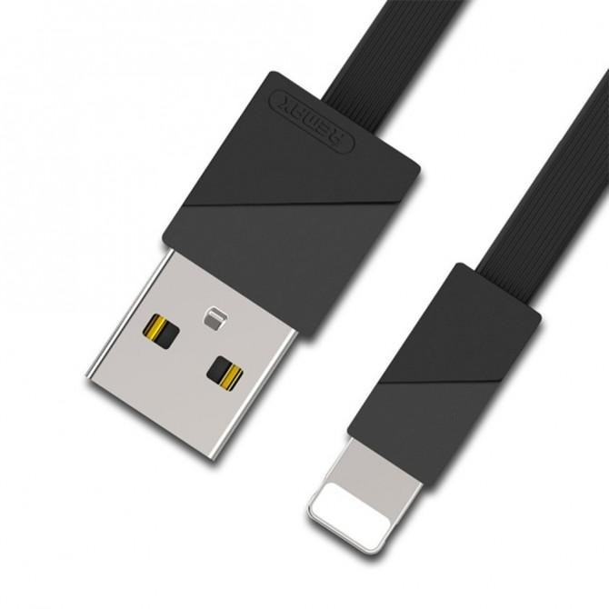 Кабель Remax Blade RC-105i iPhone 7 Чёрный 1m-1