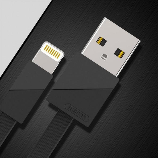 Кабель Remax Blade RC-105i iPhone 7 Чёрный 1m-2