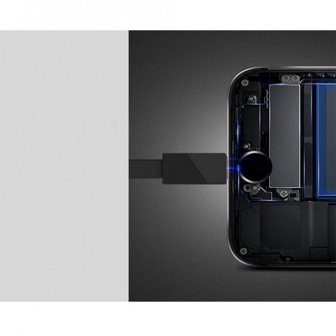 Кабель Remax Blade RC-105i iPhone 7 Чёрный 1m-3