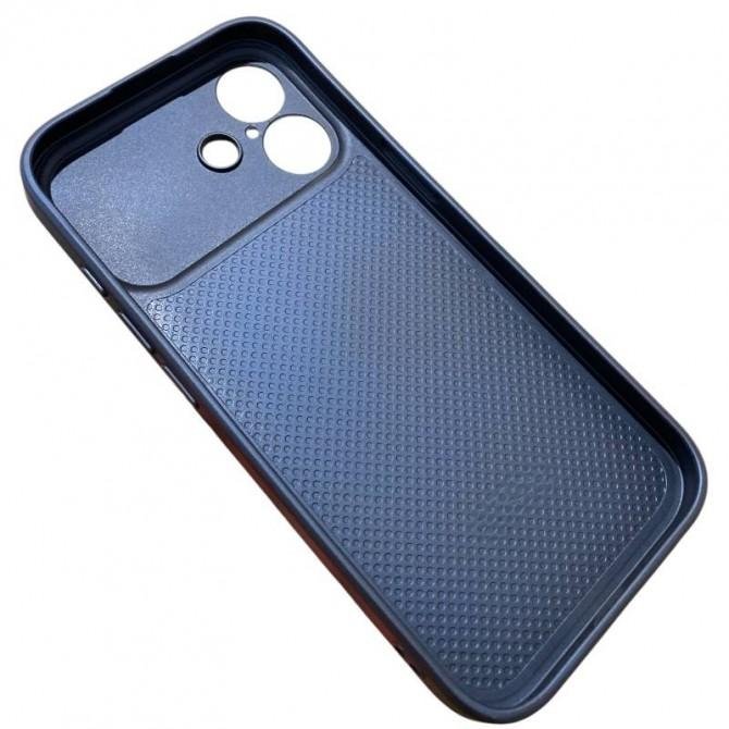 Накладка PC+Leather для iPhone 15 Plus Синій-5