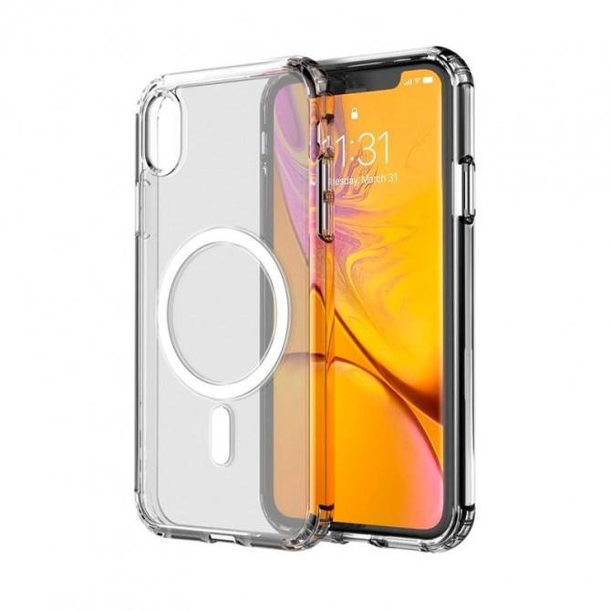 Чохол силіконовий MagSafe для Apple iPhone Xs Прозорий