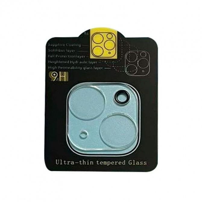 Захисне скло на камеру Full Block (тех.пак) для Apple iPhone 15 (6.1")/15 Plus (6.7") Прозорий