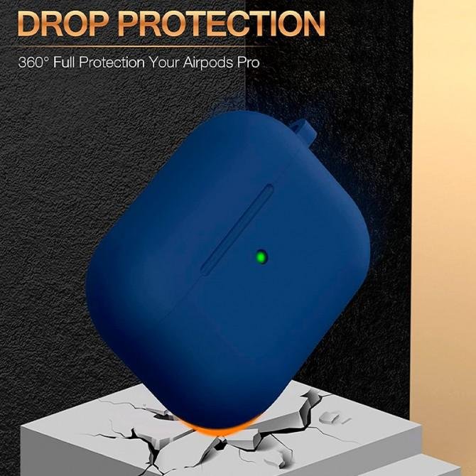 Чехол U-Like Silicone Protective Case For Airpods Pro Slim Cobalt-2