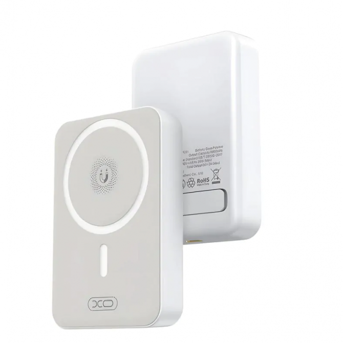 Дополнительная батарея XO PR231 10000 mAh MAgSafe 15W/PD20W с подставкой White