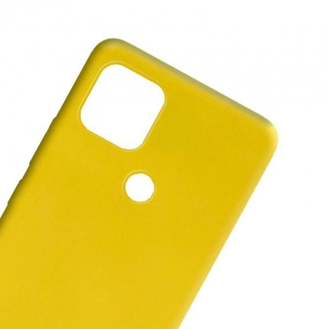 Силиконовый чехол Candy для Oppo A15S/ A15 Желтый-1