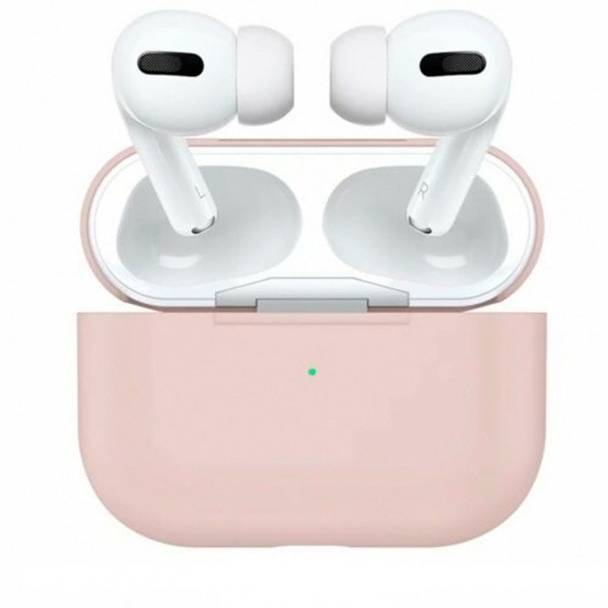 Чохол U-Like Silicone Protective Case For Airpods 3 Slim Pink Sand-1